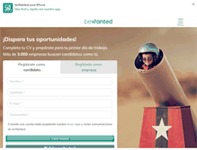 Tablet Screenshot of bewanted.com